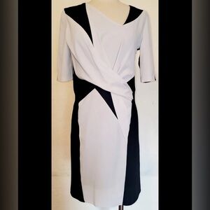 Helmut Lang Rouched Front long sleeve dress